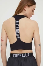 Plážový top Calvin Klein černá barva, KW0KW02481