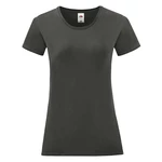 Iconic Women's Graphite T-shirt in combed cotton Fruit of the Loom