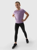 Girls' Sports Quick-Drying Leggings 4F - Black