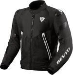 Rev'it! Jacket Control H2O Black/White S Textilná bunda