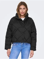 Black Ladies Quilted Jacket ONLY Carol - Women