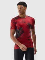 Pánské sportovní tričko z recyklovaných materiálů - červené