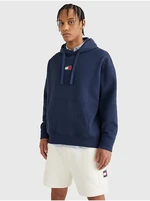 Sweatshirt - Tommy Jeans TJM TOMMY BADGE HOODIE blue