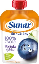 SUNAR Do ručičky ovocná kapsička borůvka 4m+ 100 g