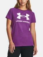 Under Armour UA W Sportstyle Logo SS Triko Fialová