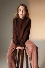 DEFACTO Girl's Crew Neck Sweater