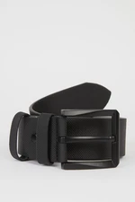 DEFACTO Men's Faux Leather Wide Jean Belt