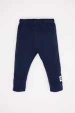 DEFACTO Baby Boy Elastic Waist Label Printed Tracksuit Bottoms