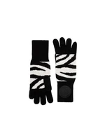 Michael Kors Rukavice - CASH BLEND ZEBRA GLOVES vzorované