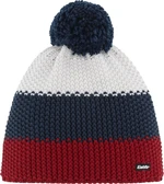 Eisbär Star Pompon Beanie Burgundy/Dark Cobalt/White UNI Czapka