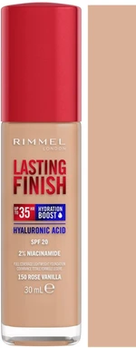 RIMMEL Lasting Finish Hyaluronic Acid dlouhotrvající hydratační make-up 150 Rose Vanilla 30 ml