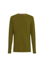 Tommy Hilfiger T-shirt - STRETCH SLIM FIT LONG SLEEVE TEE green