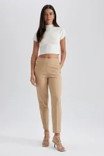 DEFACTO Carrot Fit Carrot Pattern Trousers Basic Plain Pocket High Waist Straight Leg