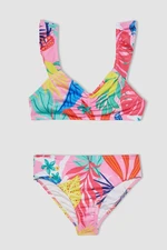 DEFACTO Girl's Patterned Bikini Set