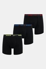 Boxerky Nike 3-pack pánské, černá barva, 0000KE1007