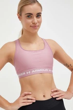 Športová podprsenka Under Armour Crossback ružová farba, 1361034