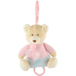 Teddies Medveď naťahovací hrací strojček plyš 18 x 17 cm béžový