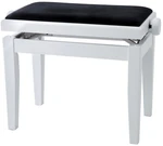 GEWA Piano Bench Deluxe Klavierhocker aus Holz White Matt