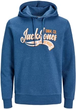 Jack&Jones Pánská mikina JJELOGO Standard Fit 12233597 Ensign Blue XL