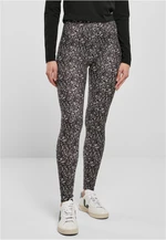 Women's soft leggings AOP blackline