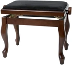 GEWA Piano Bench Deluxe Classic Dřevěná stolička ke klavíru Walnut