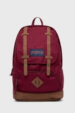 Ruksak Jansport bordová farba, veľký, vzorovaný