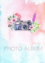 Fotoalbum, fotoaparát - květiny