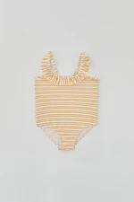 Dagi Yellow Striped Halterneck Swimwear