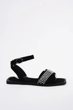 Trendyol Silver Stone Women Sandals