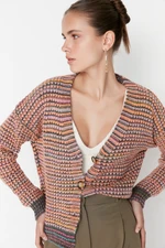 Trendyol Multicolored Soft Textured Gradient Knitwear Cardigan