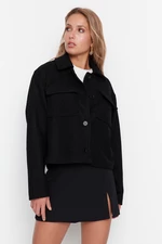 Trendyol Black Premium Wool Cachet Coat