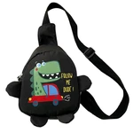 Toddler Sling Bag Cute Dinosaur Patter Toddler Chest Sling Bag Unisex Travel One Shoulder Backpack For Kids Boys And Girls