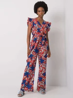 Women's overall with red pattern