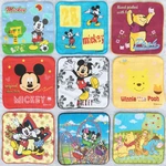 Disney Mickey Minnie Cartoon Face Hand Towel Handkerchief Square Cartoon Children's Towel soft absorbent 20X20cm