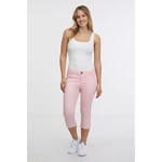Light pink women's three-quarter slim fit jeans SAM 73 Amara