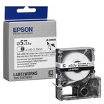 Epson LK-4WBA5 C53S654904 6mm x 9m, čierna tlač / biely podklad, originálna zmršťovacia bužírka