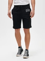 Black Men's Shorts GAP Logo mini arch shorts