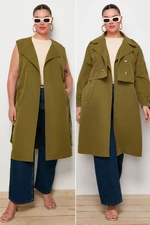 Trendyol Curve Khaki 2-Pack Long and Short Unlined Seasonal Trench Coat