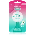 Wilkinson Sword Quattro for Women My Intuition Smooth jednorázové holiace strojčeky Aloe and Vitamin E 3 ks