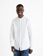 White men's linen shirt Celio Damaolin