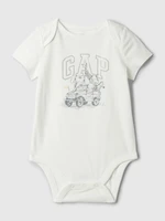 Biele baby body z organickej bavlny GAP