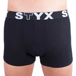 Styx čierne boxerky so športovou gumou