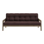 Brązowa rozkładana sofa 204 cm Grab – Karup Design