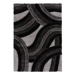 Czarno-szary dywan tkany ręcznie z włókien z reyklingu 120x170 cm Velvet – Flair Rugs