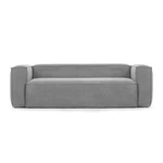 Szara sztruksowa sofa 240 cm Blok – Kave Home