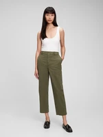 GAP Kalhoty straight khaki Washwell - Dámské