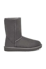 Sněhule UGG Classic Short II dámské, šedá barva, na plochém podpatku, zateplené, 1016223.GRY