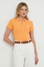 Polo tričko Ralph Lauren oranžová barva, 211870245