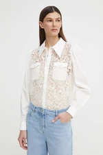 Košile Bruuns Bazaar AmbrosiaBBMagda dámská, béžová barva, regular, s klasickým límcem, BBW3771