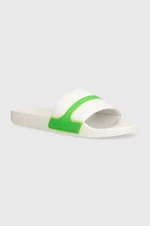 Pantofle Calvin Klein Jeans SLIDE NEOPRENE SNAP pánské, bílá barva, YM0YM00960